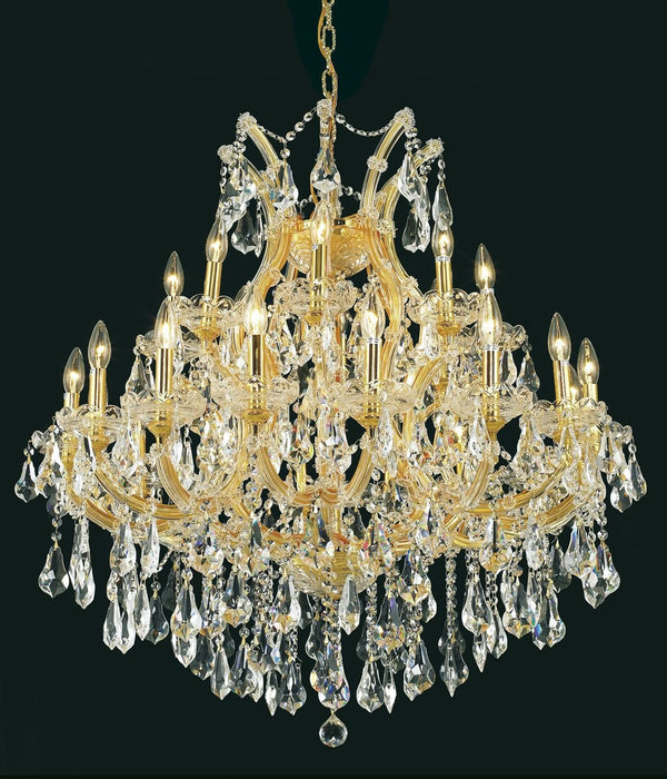 Elegant Lighting - 2801D36G/RC - 24 Light Chandelier - Maria Theresa - Gold from Lighting & Bulbs Unlimited in Charlotte, NC