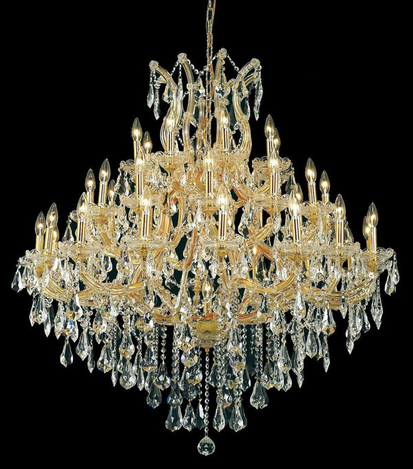 Elegant Lighting - 2801G44G/RC - 37 Light Chandelier - Maria Theresa - Gold from Lighting & Bulbs Unlimited in Charlotte, NC
