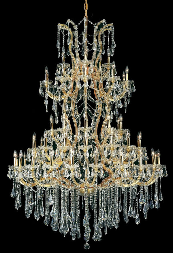Elegant Lighting - 2801G54G/RC - 61 Light Chandelier - Maria Theresa - Gold from Lighting & Bulbs Unlimited in Charlotte, NC
