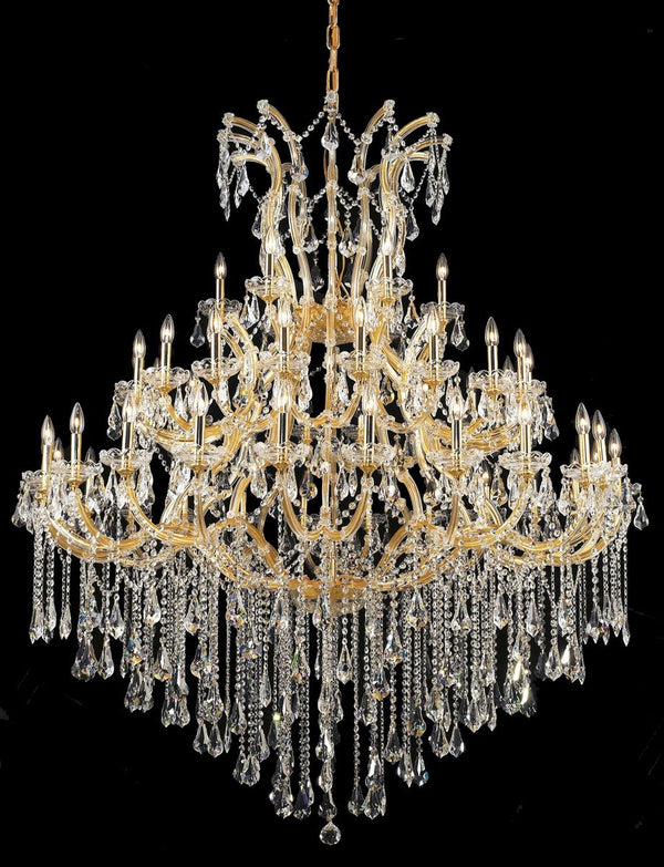 Elegant Lighting - 2801G60G/RC - 49 Light Chandelier - Maria Theresa - Gold from Lighting & Bulbs Unlimited in Charlotte, NC