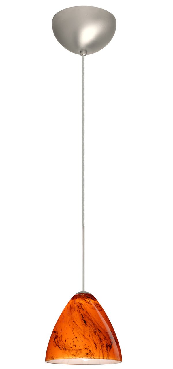 Besa - 1XC-1779HB-LED-SN - One Light Pendant - Mia - Satin Nickel from Lighting & Bulbs Unlimited in Charlotte, NC