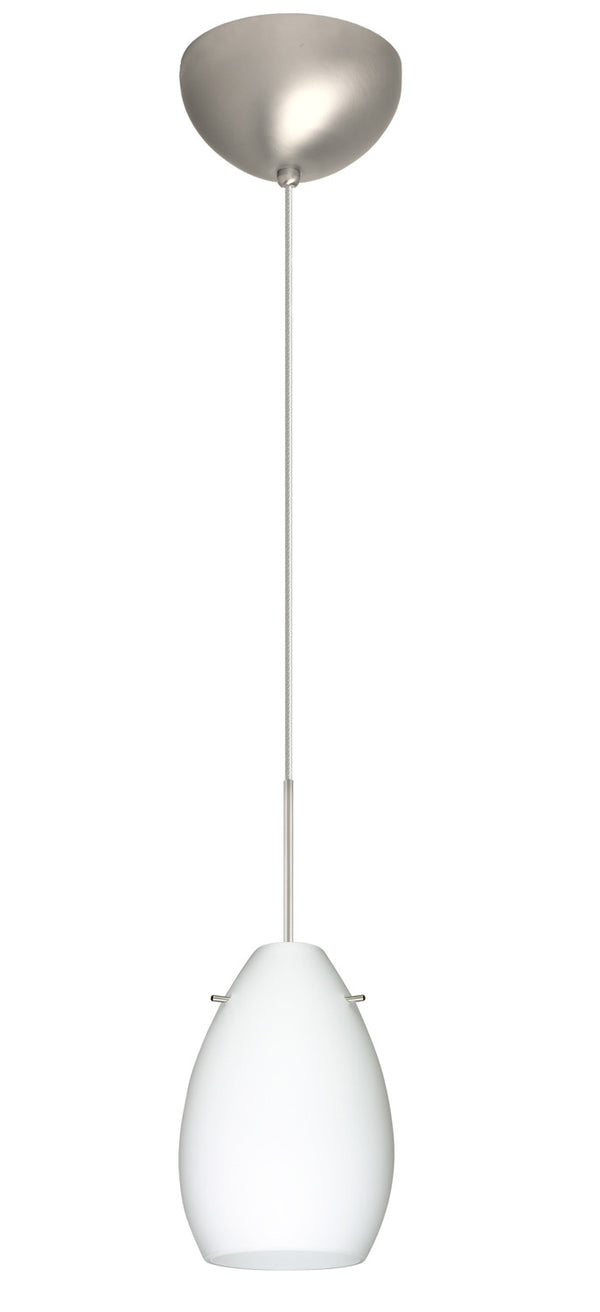 Besa - 1XC-171307-LED-SN - One Light Pendant - Pera - Satin Nickel from Lighting & Bulbs Unlimited in Charlotte, NC