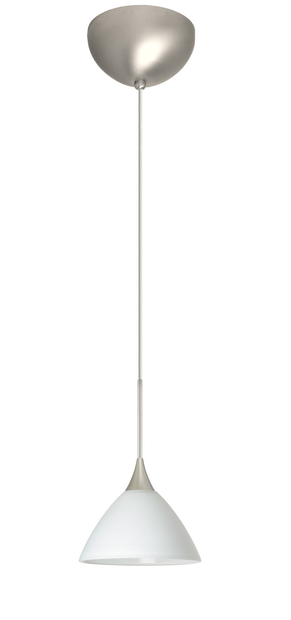 Besa - 1XC-174307-LED-SN - One Light Pendant - Domi - Satin Nickel from Lighting & Bulbs Unlimited in Charlotte, NC