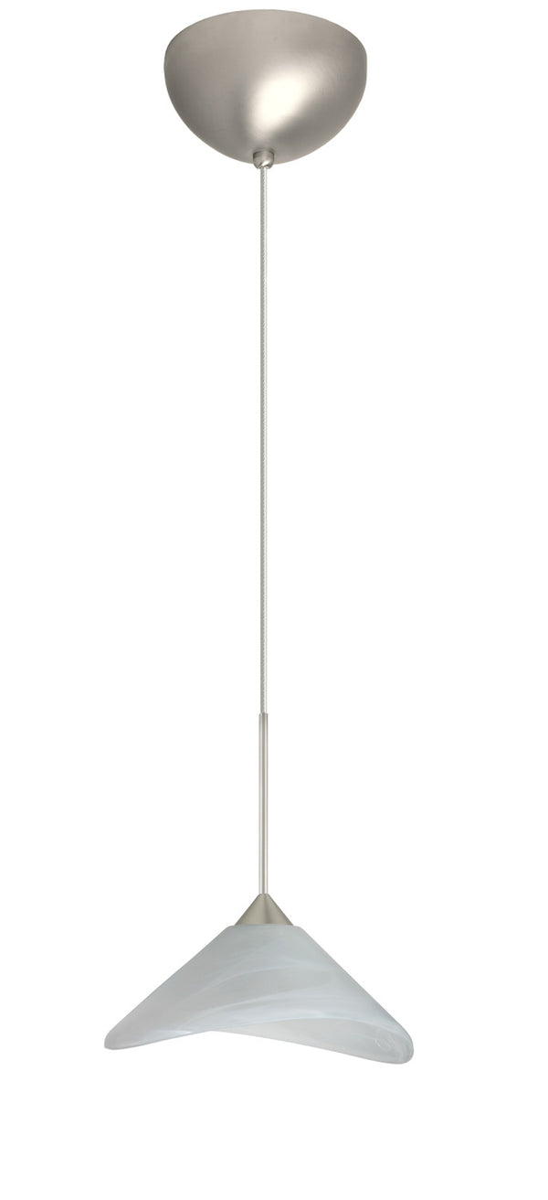 Besa - 1XC-191352-LED-SN - One Light Pendant - Hoppi - Satin Nickel from Lighting & Bulbs Unlimited in Charlotte, NC