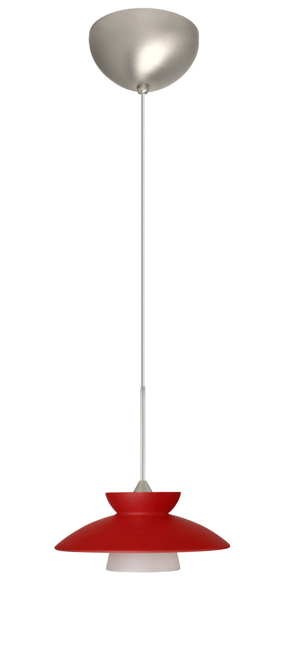 Besa - 1XC-271831-LED-SN - One Light Pendant - Trilo - Satin Nickel from Lighting & Bulbs Unlimited in Charlotte, NC