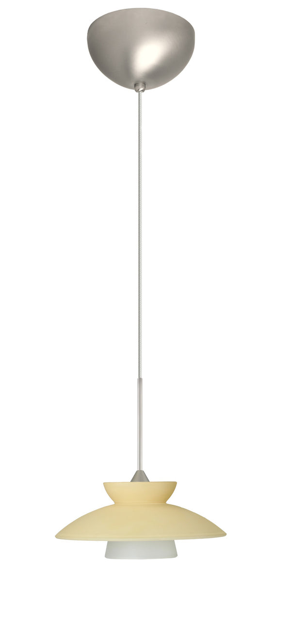 Besa - 1XC-271897-LED-SN - One Light Pendant - Trilo - Satin Nickel from Lighting & Bulbs Unlimited in Charlotte, NC