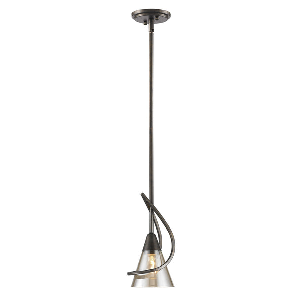 Golden - 1648-M1L BUS - One Light Mini Pendant - Olympia - Burnt Sienna from Lighting & Bulbs Unlimited in Charlotte, NC