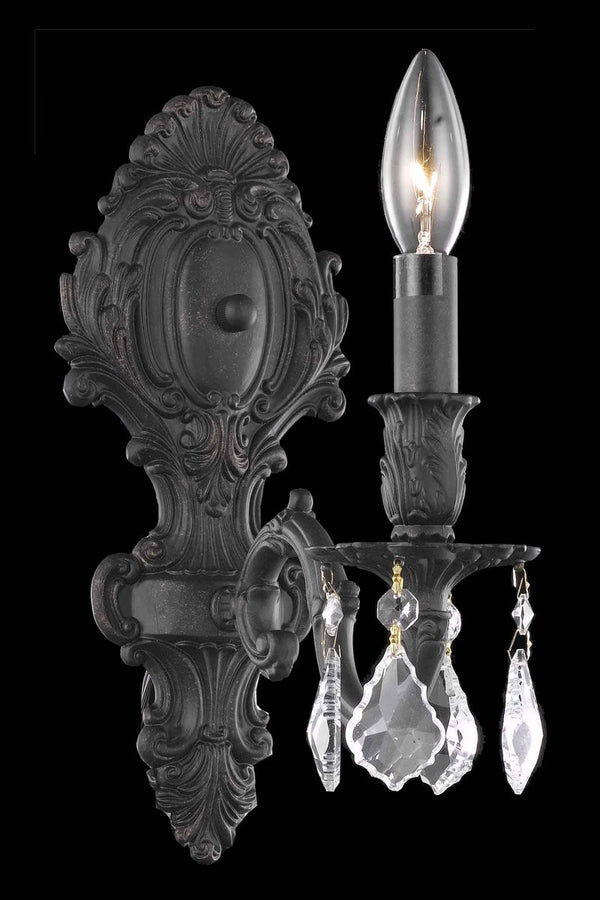 Elegant Lighting - 9601W5DB/RC - One Light Wall Sconce - Monarch - Dark Bronze from Lighting & Bulbs Unlimited in Charlotte, NC