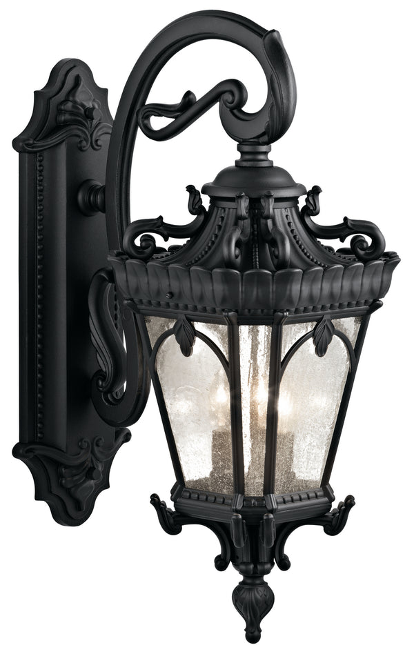 Kichler - 9358BKT - Three Light Outdoor Wall Mount - Tournai - Textured Black from Lighting & Bulbs Unlimited in Charlotte, NC