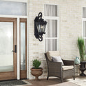 Four Light Outdoor Wall Mount from the Tournai Collection in Textured Black Finish by Kichler