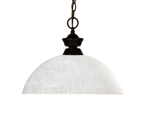 Z-Lite - 100701BRZ-DWL14 - One Light Pendant - Riviera - Bronze from Lighting & Bulbs Unlimited in Charlotte, NC