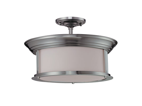 Z-Lite - 2002SF-BN - Three Light Semi Flush Mount - Sonna - Brushed Nickel from Lighting & Bulbs Unlimited in Charlotte, NC