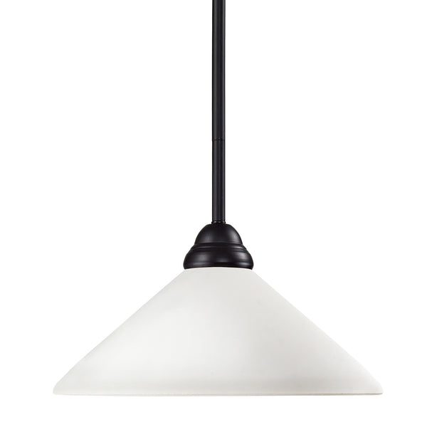 Z-Lite - 2114MP-BRZ-AMO14 - One Light Pendant - Riviera - Bronze from Lighting & Bulbs Unlimited in Charlotte, NC