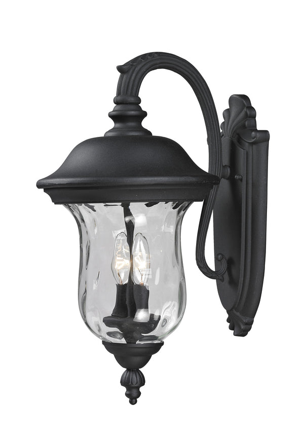 Z-Lite - 534M-BK - Two Light Outdoor Wall Sconce - Armstrong - Black from Lighting & Bulbs Unlimited in Charlotte, NC