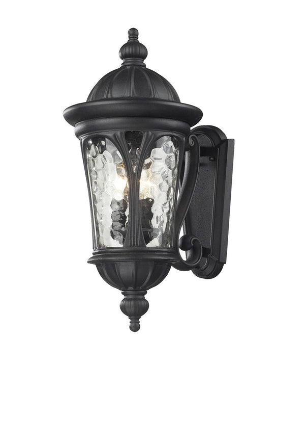 Z-Lite - 543M-BK - Three Light Outdoor Wall Sconce - Doma - Black from Lighting & Bulbs Unlimited in Charlotte, NC