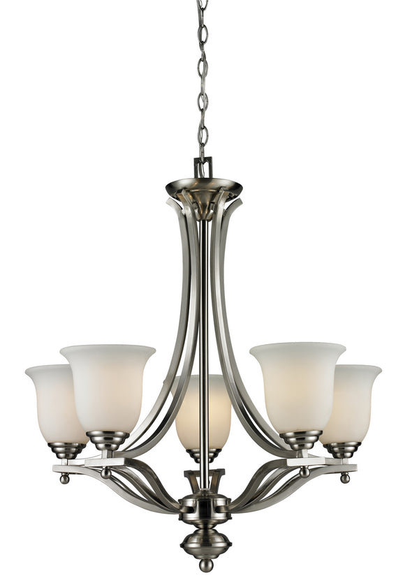 Z-Lite - 704-5-BN - Five Light Chandelier - Lagoon - Brushed Nickel from Lighting & Bulbs Unlimited in Charlotte, NC