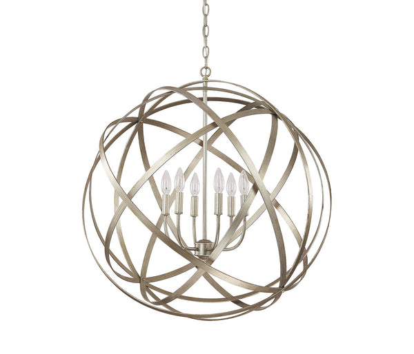 Capital Lighting - 4236WG - Six Light Pendant - Axis - Winter Gold from Lighting & Bulbs Unlimited in Charlotte, NC