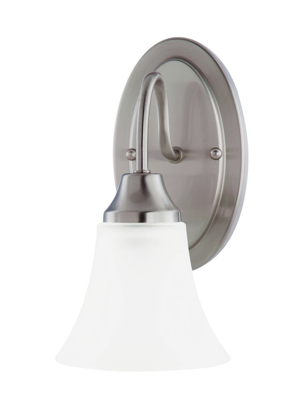 Generation Lighting - 41806-962 - One Light Wall / Bath Sconce - Holman - Brushed Nickel from Lighting & Bulbs Unlimited in Charlotte, NC