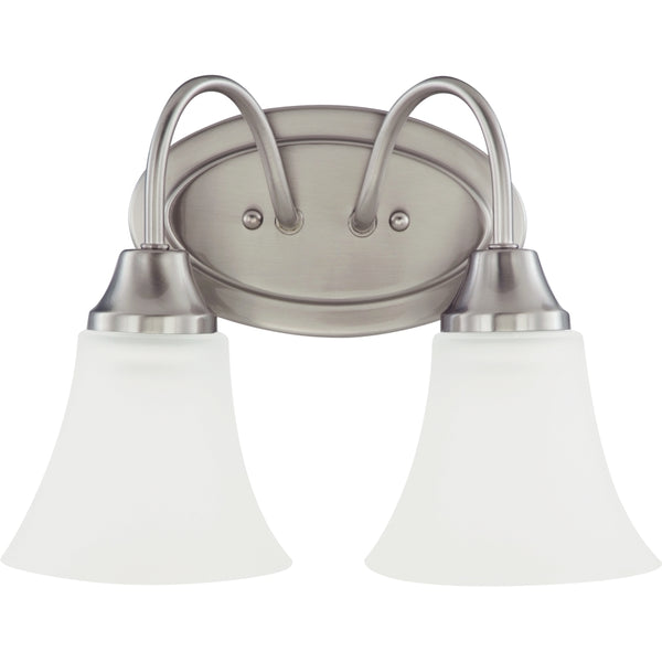 Generation Lighting - 44806-962 - Two Light Wall / Bath - Holman - Brushed Nickel from Lighting & Bulbs Unlimited in Charlotte, NC
