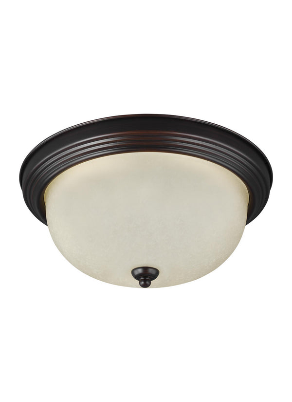 Generation Lighting - 77063-710 - One Light Flush Mount - Geary - Bronze from Lighting & Bulbs Unlimited in Charlotte, NC