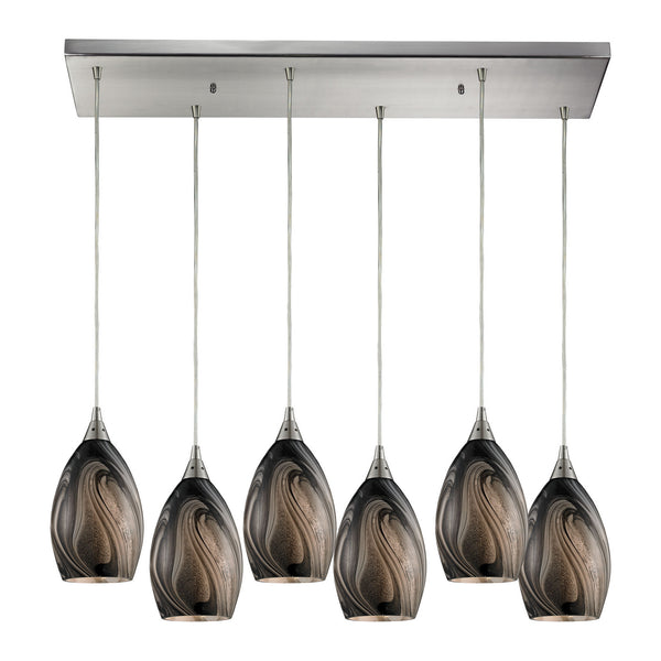 ELK Home - 31133/6RC-ASH - Six Light Pendant - Formations - Satin Nickel from Lighting & Bulbs Unlimited in Charlotte, NC