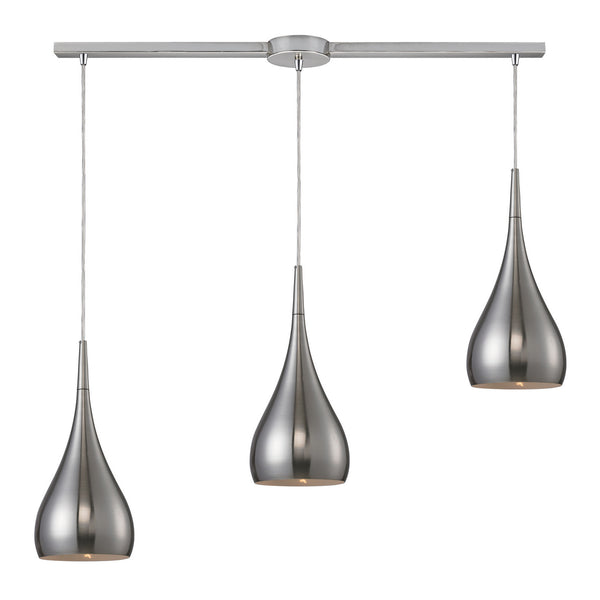 ELK Home - 31341/3L-SN - Three Light Pendant - Lindsey - Satin Nickel from Lighting & Bulbs Unlimited in Charlotte, NC