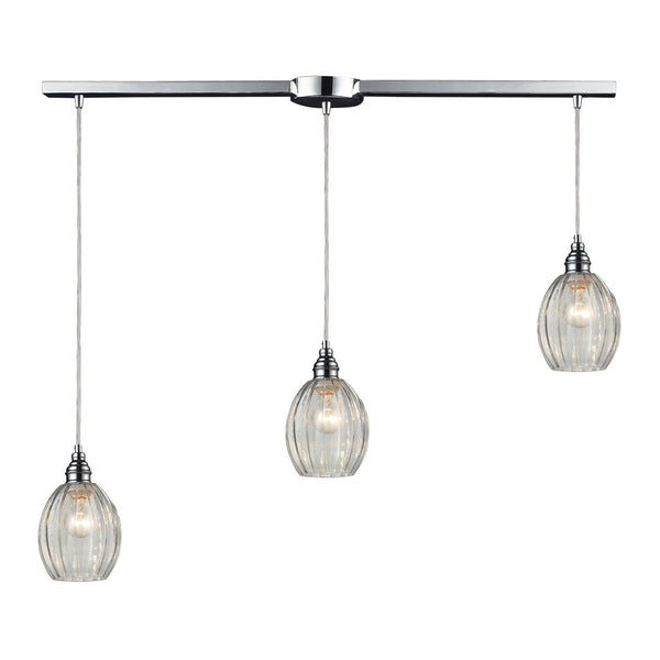 ELK Home - 46017/3L - Three Light Pendant - Danica - Polished Chrome from Lighting & Bulbs Unlimited in Charlotte, NC