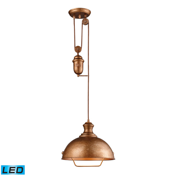 ELK Home - 65061-1-LED - LED Pendant - Farmhouse - Bellwether Copper from Lighting & Bulbs Unlimited in Charlotte, NC