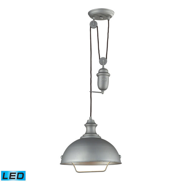 ELK Home - 65081-1-LED - LED Pendant - Farmhouse - Aged Pewter from Lighting & Bulbs Unlimited in Charlotte, NC