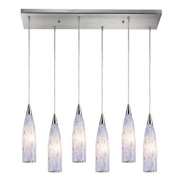 ELK Home - 501-6RC-SW - Six Light Pendant - Lungo - Satin Nickel from Lighting & Bulbs Unlimited in Charlotte, NC