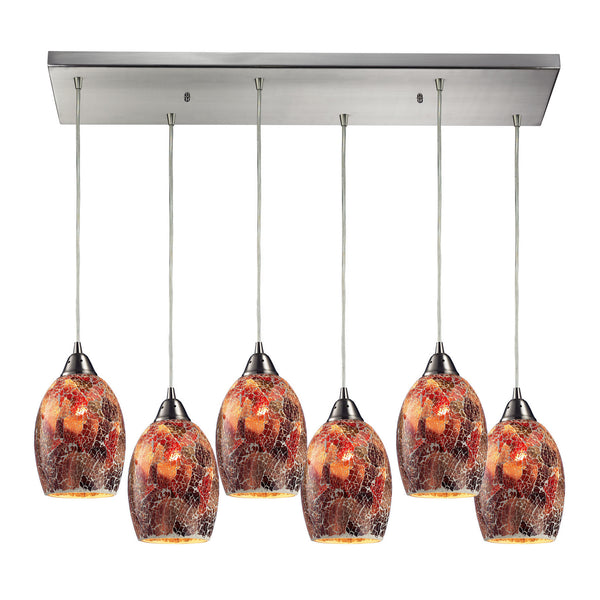ELK Home - 73031-6RC - Six Light Pendant - Avalon - Satin Nickel from Lighting & Bulbs Unlimited in Charlotte, NC