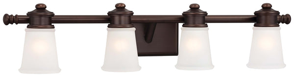 Minka-Lavery - 4534-267B - Four Light Bath - Dark Brushed Bronze (Painted) from Lighting & Bulbs Unlimited in Charlotte, NC