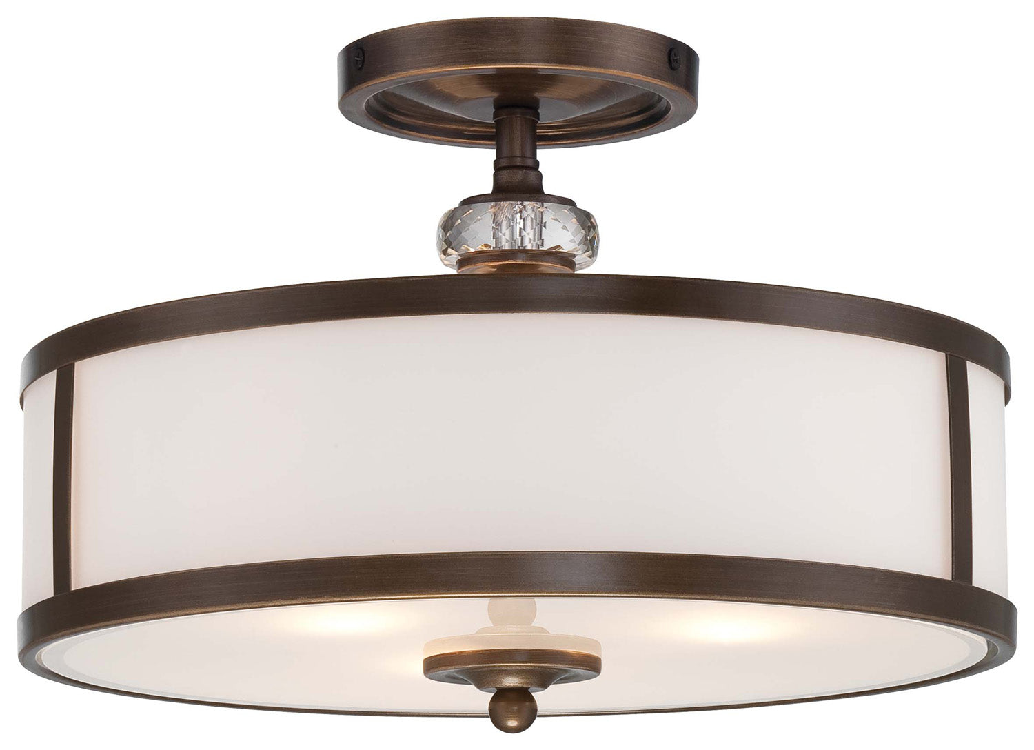 Minka-Lavery - 4942-570 - Three Light Semi Flush Mount - Thorndale - Dark Noble Bronze from Lighting & Bulbs Unlimited in Charlotte, NC