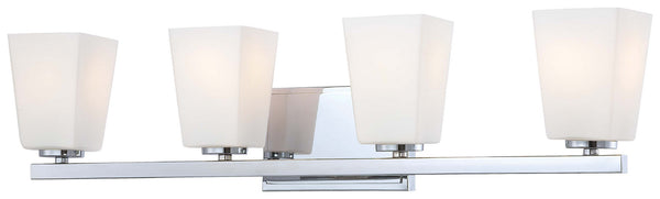 Minka-Lavery - 6544-77 - Four Light Bath - City Square - Chrome from Lighting & Bulbs Unlimited in Charlotte, NC