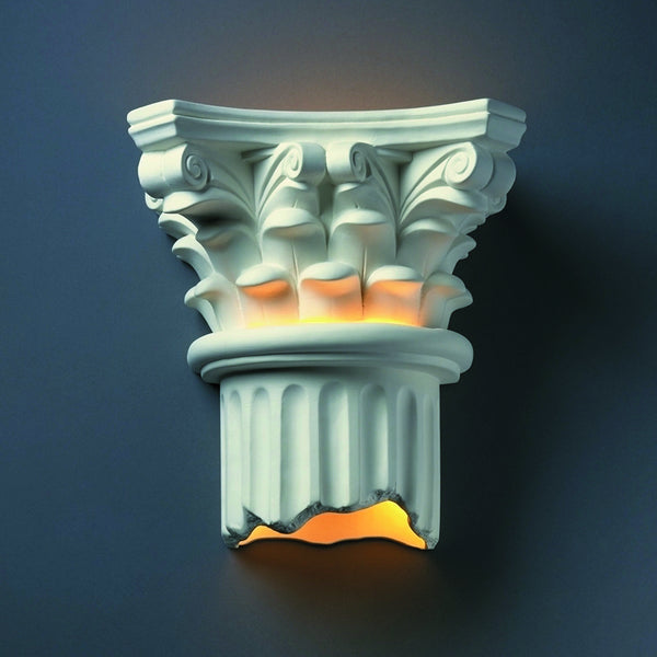 Justice Designs - CER-4705-BIS - Wall Sconce - Ambiance - Bisque from Lighting & Bulbs Unlimited in Charlotte, NC