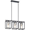 Kichler - 52033PN - Three Light Linear Chandelier - Kitner - Polished Nickel from Lighting & Bulbs Unlimited in Charlotte, NC