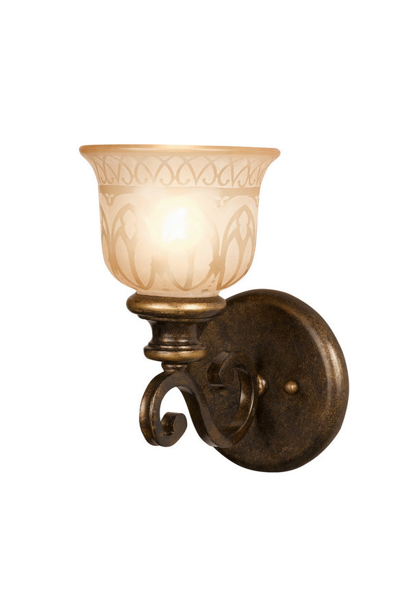 Crystorama - 7401-BU - One Light Wall Mount - Norwalk - Bronze Umber from Lighting & Bulbs Unlimited in Charlotte, NC