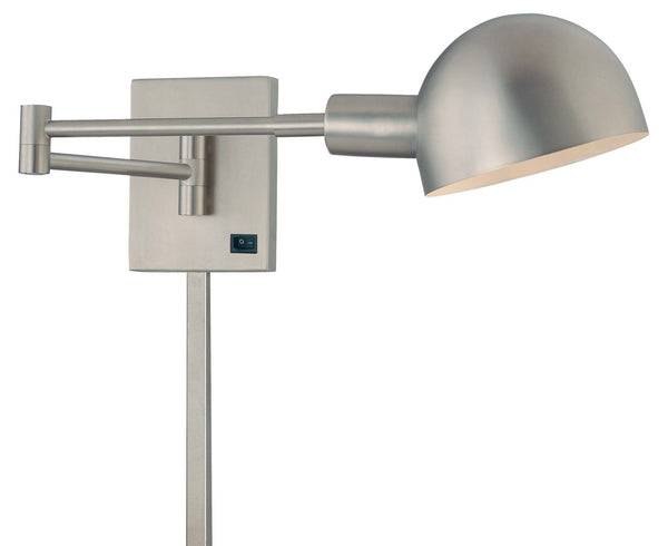 George Kovacs - P600-3-603 - LED Swing Arm Wall Sconce - Task Wall Sconces - Matte Brushed Nickel from Lighting & Bulbs Unlimited in Charlotte, NC
