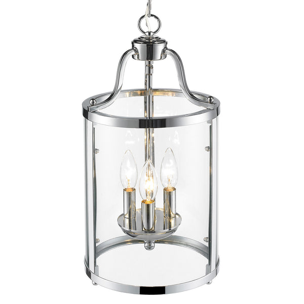 Three Light Pendant from the Payton CH Collection in Chrome Finish by Golden