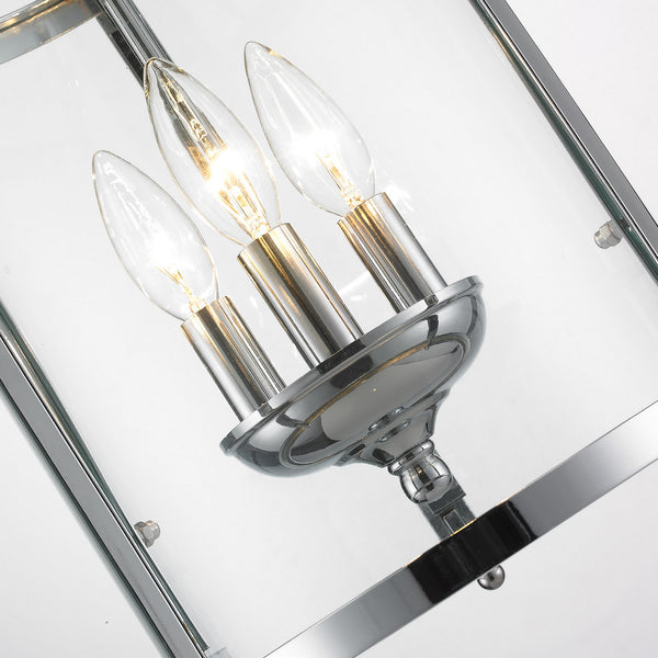 Three Light Pendant from the Payton CH Collection in Chrome Finish by Golden