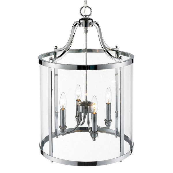 Four Light Pendant from the Payton CH Collection in Chrome Finish by Golden