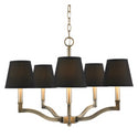 Golden - 3500-5 AB-GRM - Five Light Chandelier - Waverly AB - Aged Brass from Lighting & Bulbs Unlimited in Charlotte, NC