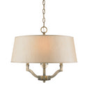 Golden - 3500-SF AB-PMT - Three Light Semi-Flush Mount - Waverly AB - Aged Brass from Lighting & Bulbs Unlimited in Charlotte, NC