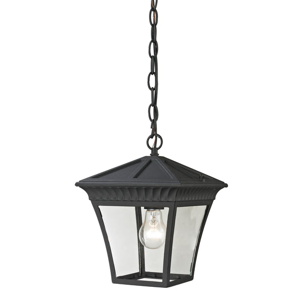 ELK Home - 8411EH/65 - One Light Outdoor Pendant - Ridgewood - Matte Textured Black from Lighting & Bulbs Unlimited in Charlotte, NC