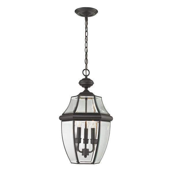ELK Home - 8603EH/75 - Three Light Outdoor Pendant - Ashford - Oil Rubbed Bronze from Lighting & Bulbs Unlimited in Charlotte, NC