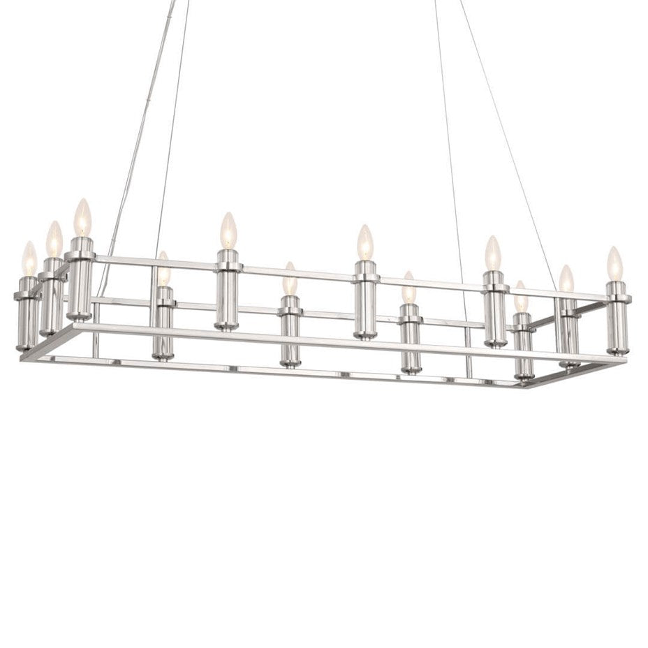 Kichler - 52492PN - 12 Light Linear Chandelier - Rosalind - Polished Nickel from Lighting & Bulbs Unlimited in Charlotte, NC
