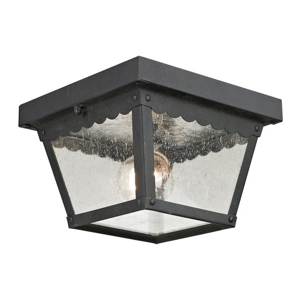 ELK Home - 9102EF/65 - Two Light Flush Mount - Springfield - Matte Textured Black from Lighting & Bulbs Unlimited in Charlotte, NC
