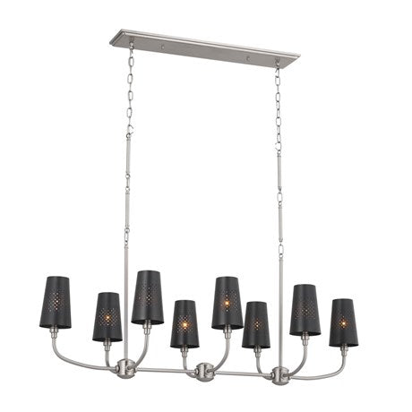 Kichler - 52510CLP - Eight Light Linear Chandelier - Adeena - Classic Pewter from Lighting & Bulbs Unlimited in Charlotte, NC