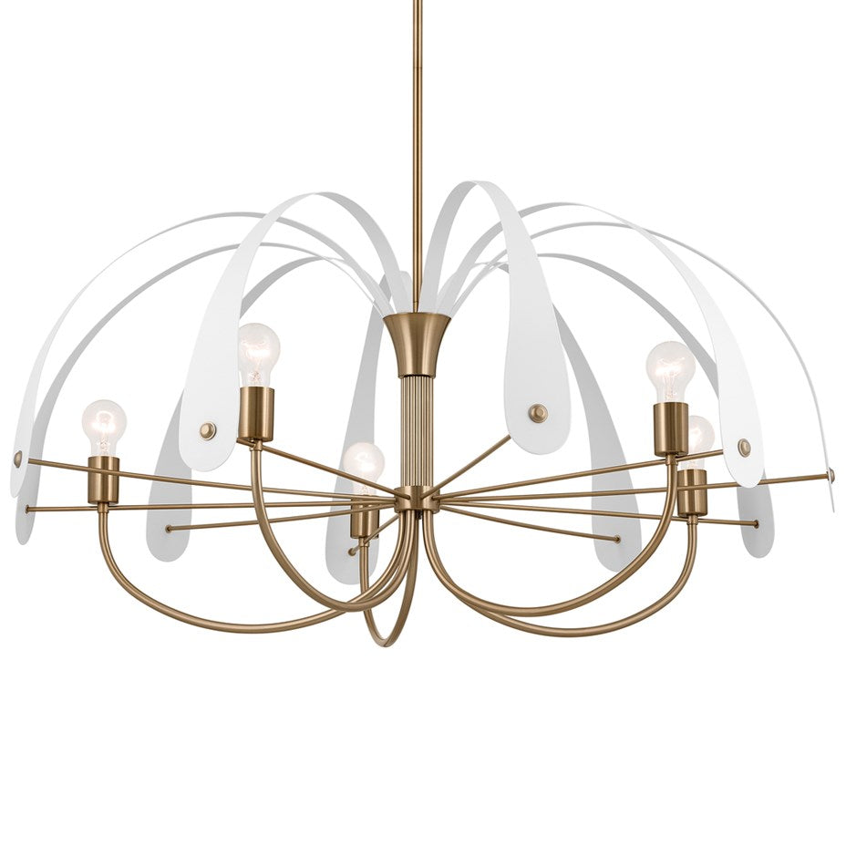Kichler - 52573CPZ - Five Light Chandelier - Petal - Champagne Bronze from Lighting & Bulbs Unlimited in Charlotte, NC