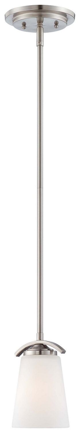 Minka-Lavery - 4961-84 - One Light Mini Pendant - Overland Park - Brushed Nickel from Lighting & Bulbs Unlimited in Charlotte, NC